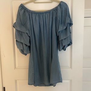 Women’s Denim Strapless Dress